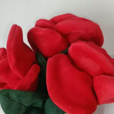 可爱网红趣味玫瑰花毛绒玩具手捧花公仔手捧花束娃娃女生日礼物