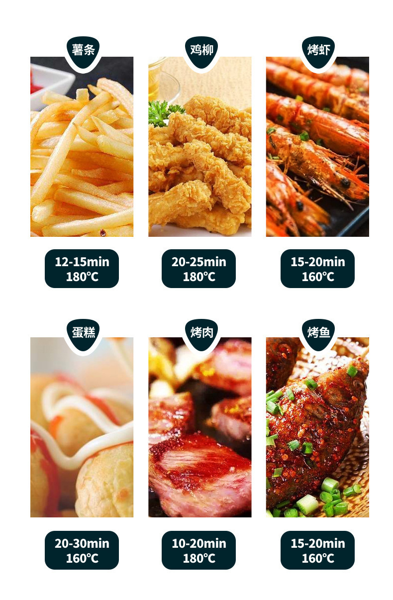 Best-Selling Camel Air Fryer with Viewing Window Home Multi-Function Large Capacity Electric Deep Fryer Mechanical Model Electric Sweet Potato Roaster