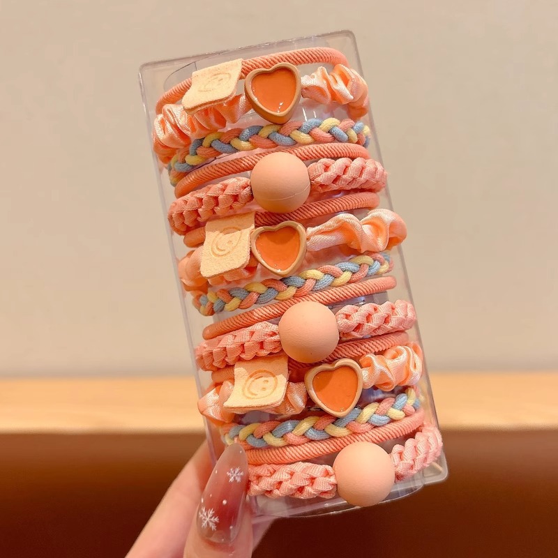 Caricatura encantadora anillo de pelo pulgar no daña el cabello de los niños correa de correa pequeña cuerda de cabello para niñas cuerda de cabello