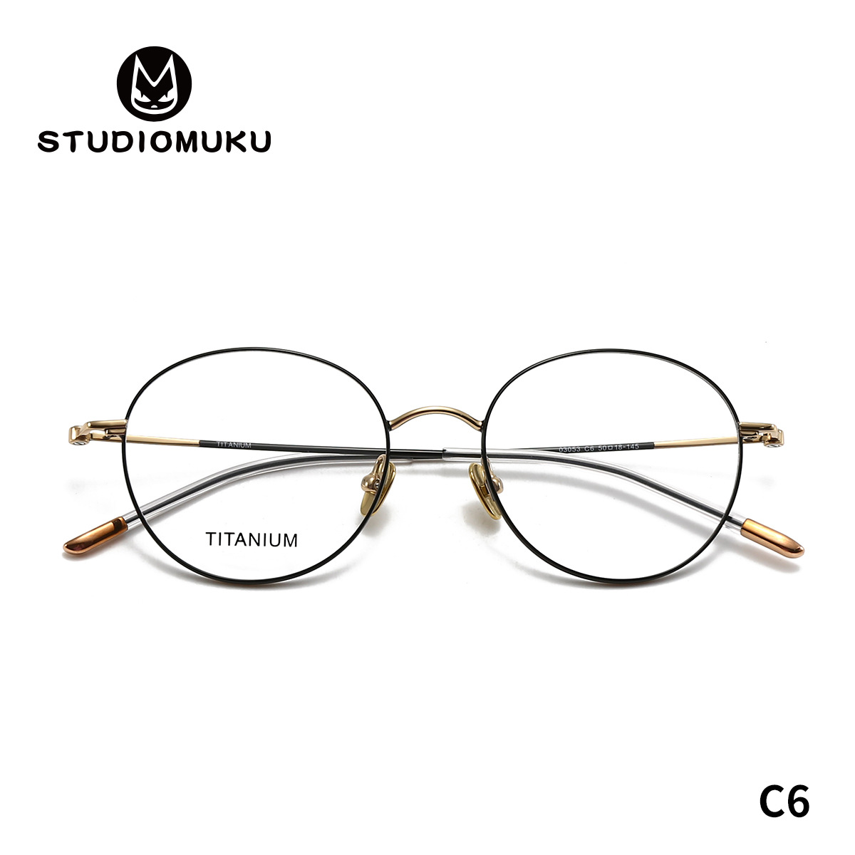 STUDIOMUKU gafas de madera clásica de estilo de escuela de gafas marco para mantener buenos marcos de gafas para hacer una fortuna