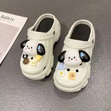 Cute Super Thick Bottom Fashionable Platform Cake Bottom Cave Shoes Summer Outer Wear Height Increasing Cute Beach Sandals and Slippers Accessories