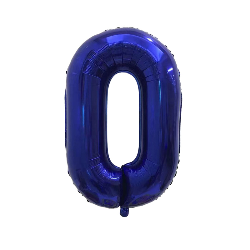 Versión americana verde digital flotante vacío globo de película de aluminio 32 pulgadas oro medio globo digital 34 pulgadas globo decoración al por mayor