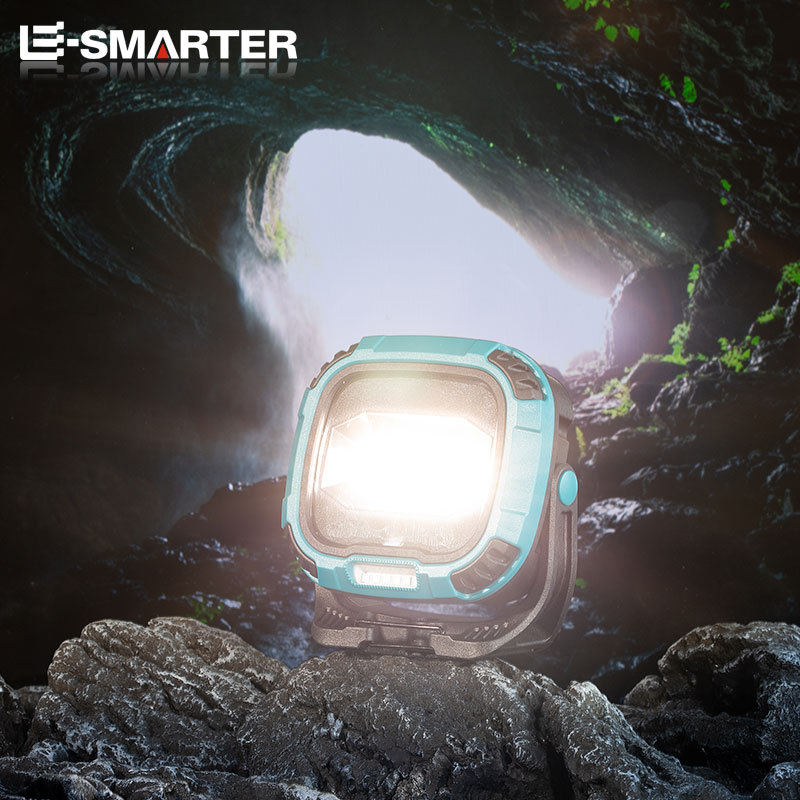 Transfronterizo nueva COB multifuncional portátil recargable luz de trabajo luz de emergencia mercado nocturno linterna portátil