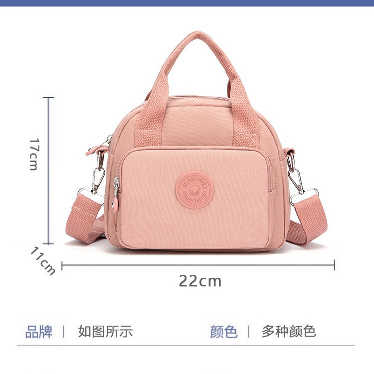 2025新款时尚百搭尼龙布单肩包斜挎包女女士通勤多层大容量手提包|undefined