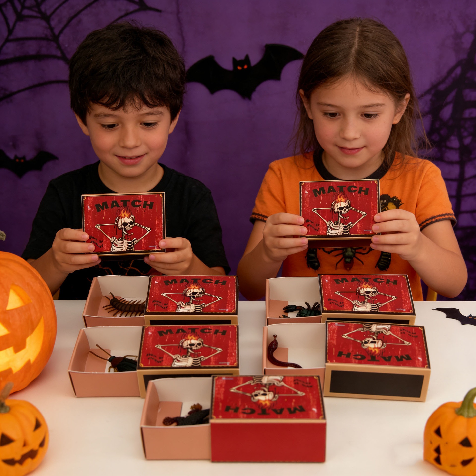 Halloween transfronterizo caja ciega atmósfera diseño props caja de fósforos animal creativo juguetes interactivos para niños adornos
