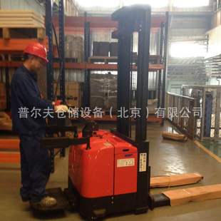 High Electric Stacker Narrow Lane Forklift Truck Stacker Station Driving Walking Hydraulic Vehicle Without Legs