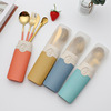 Straw stainless steel for elementary school students for traveling, handheld set, tableware, Birthday gift