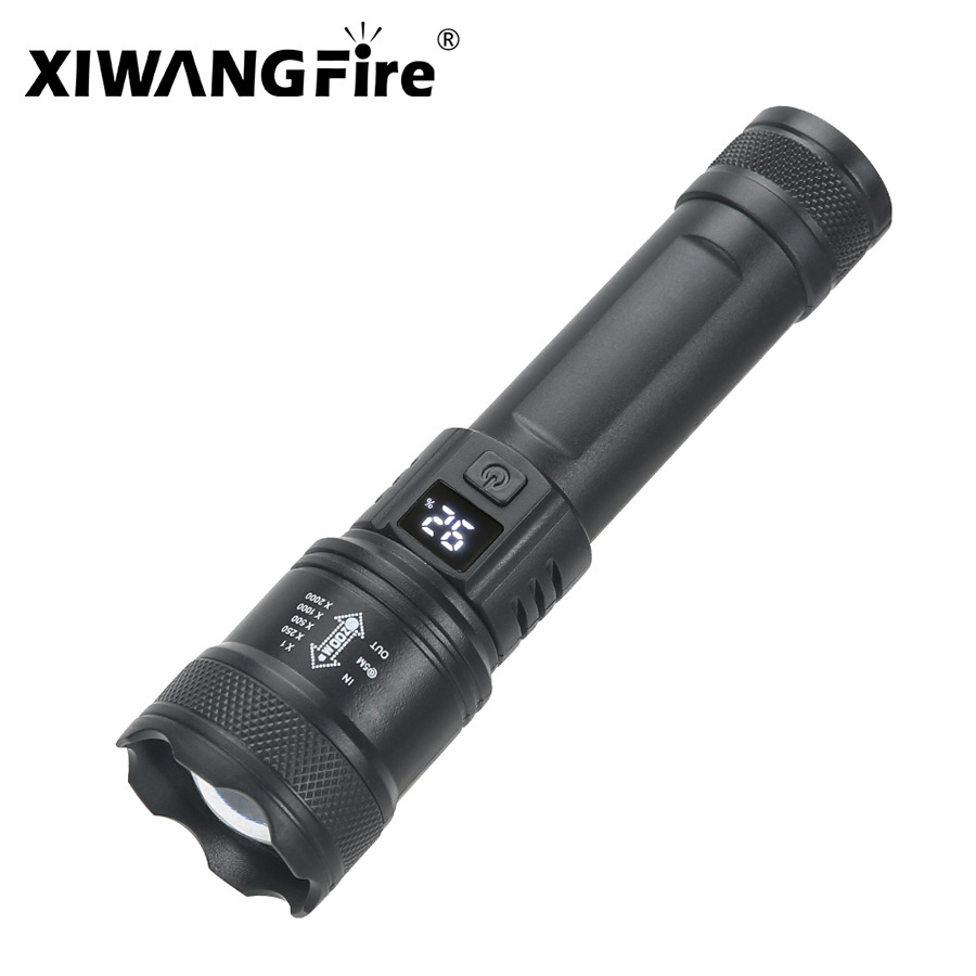 Luz brillante ultra brillante linterna multifuncional al aire libre zoom doméstico carga remota lámpara lateral con imán linterna de emergencia