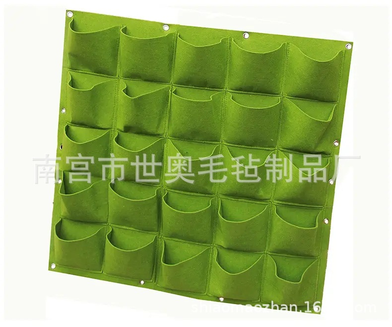 垂直绿化植物墙壁挂无纺布毛毡种植袋植物袋 立体绿化墙布袋