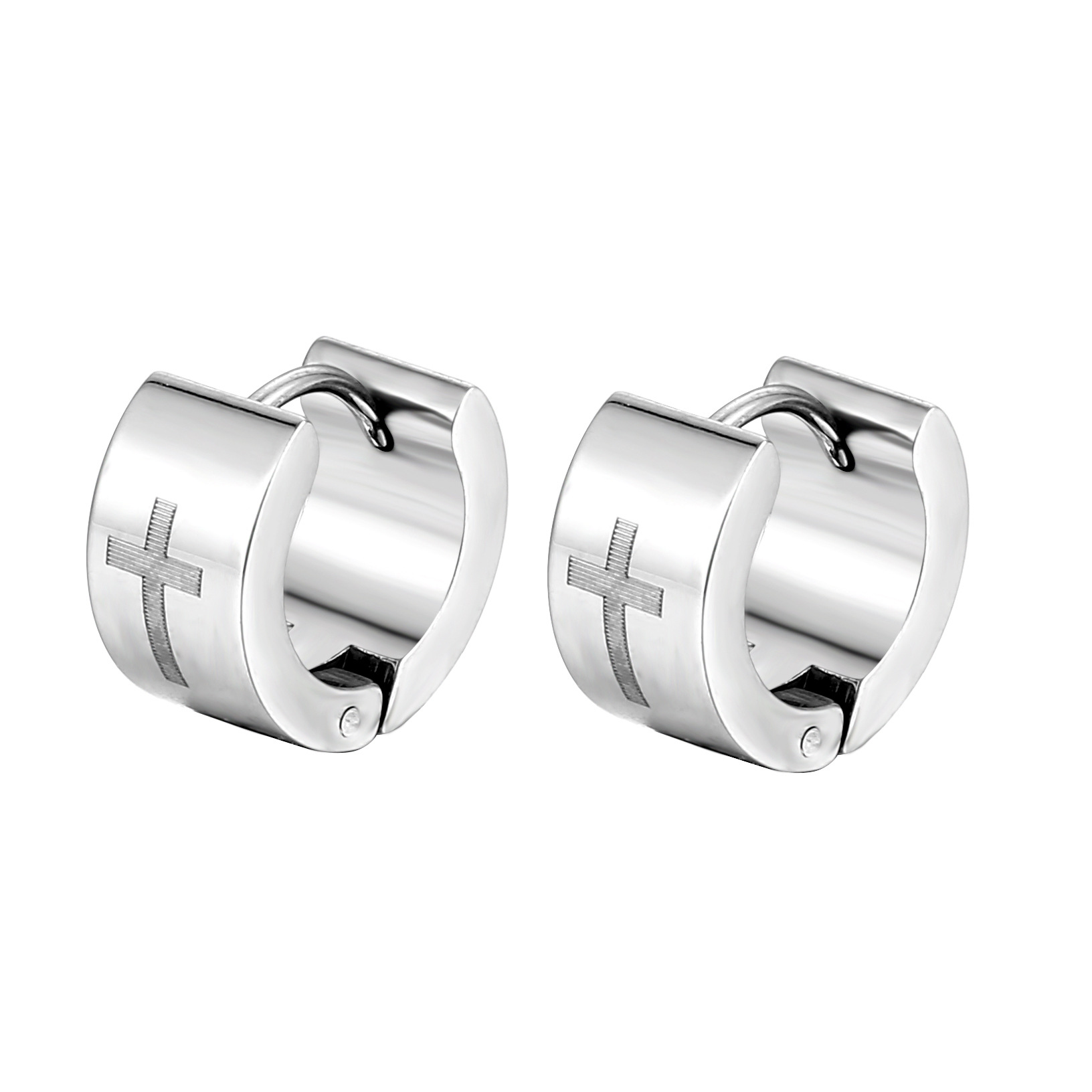 Titanium stalen oorringen voor dames en heren mode sieraden_voghion.com
