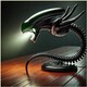 跨境新品  ALIEN LAMPS  外星生物灯架 卧室家庭装饰灯品树脂摆件|undefined