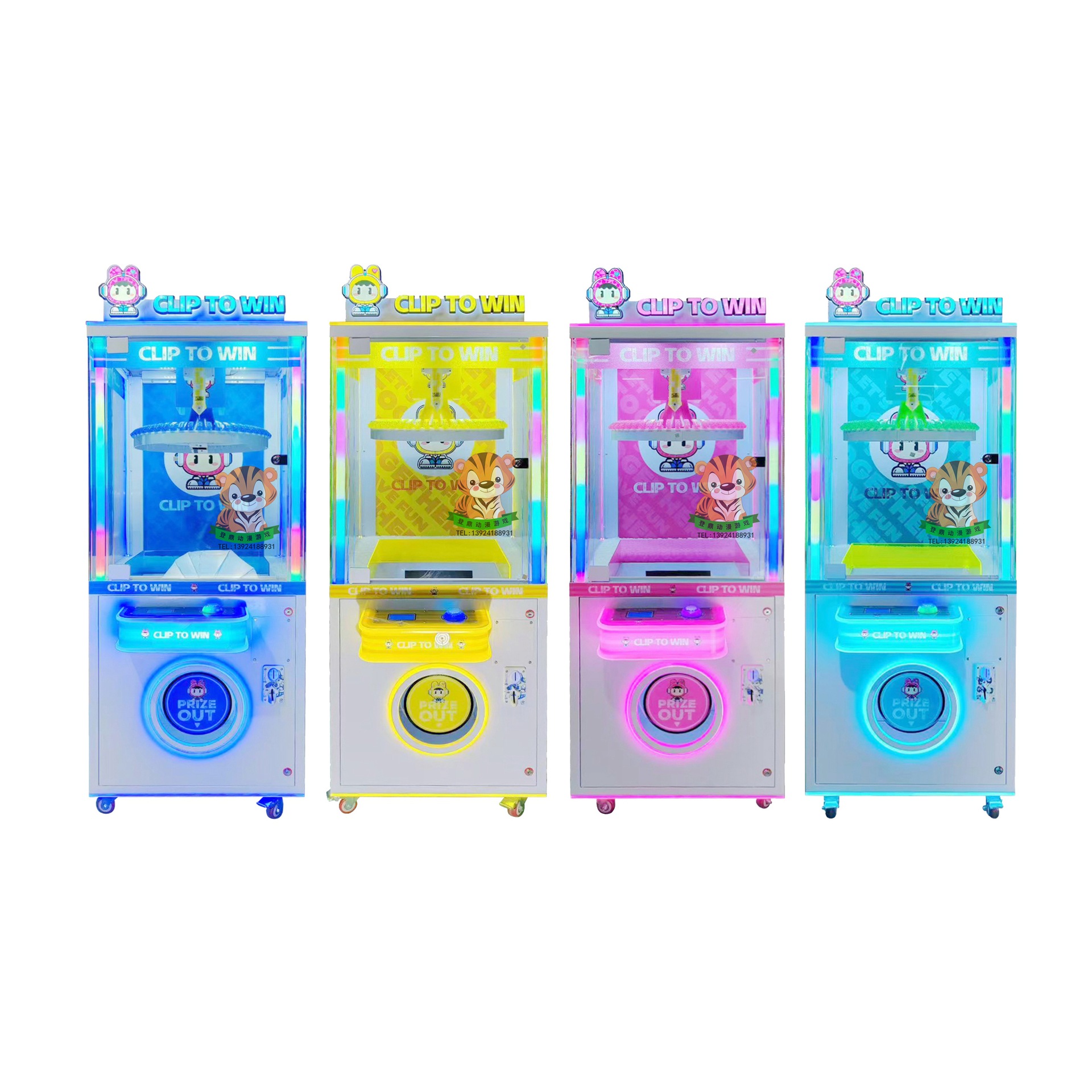 El nuevo fabricante de la fuente de la máquina de clip utiliza monedas para mayoristas, pegatinas para niños, clips para bocadillos, máquina de regalo, máquina de garras