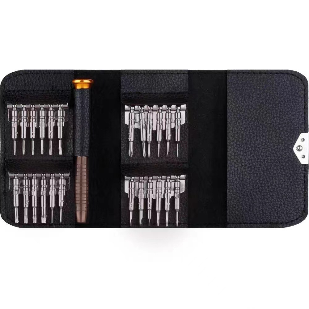 Glasses, screwdriver, set