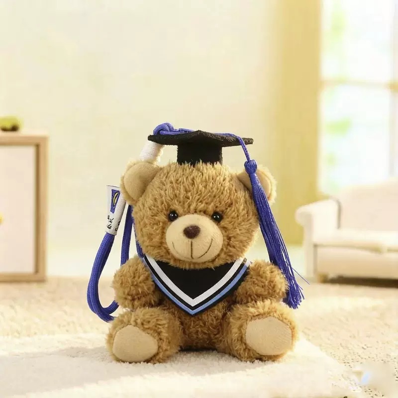 Temporada de graduación osos de peluche muñecas uniformes colgantes regalo de estudiantes Teddy Bear adorable recuerdos de graduación