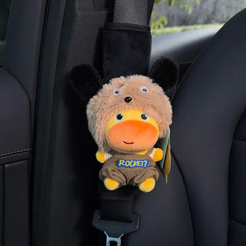 2026 Little Dog Capybara Lulu Car Seatbelt Shoulder Pad Cover Seatbelt Decoration Cute Plush Toy