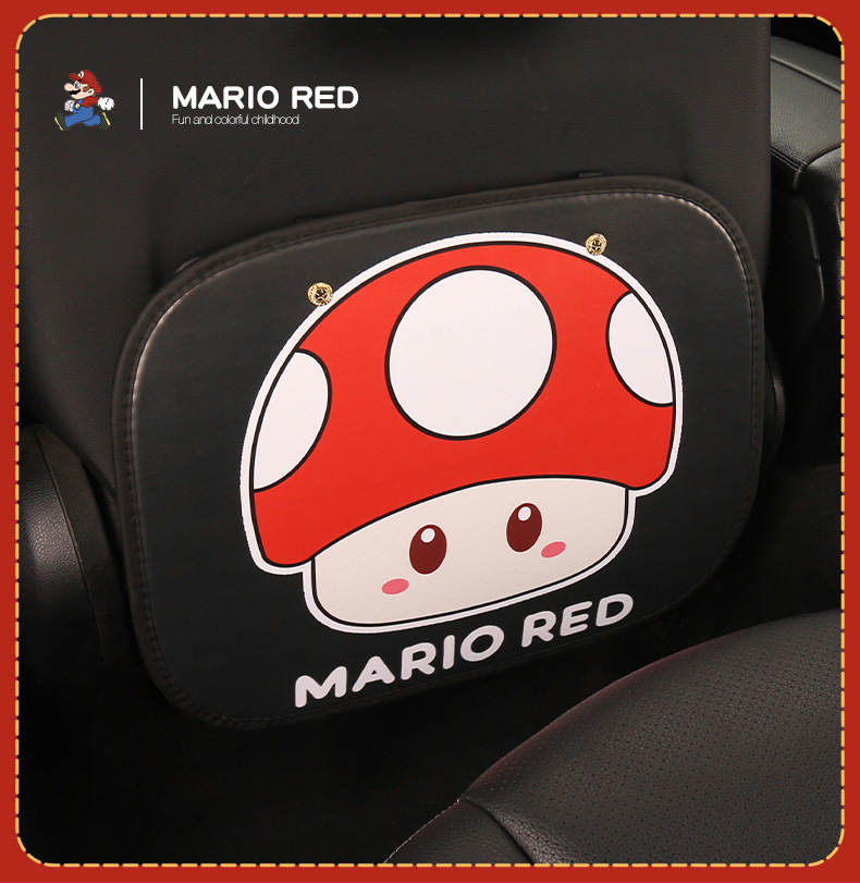Mario Girl Cute Cartoon Car Seat Back Anti-Kick Pad Car Seat Back Anti-Dirt Pad Children's Anti-Kick Pad