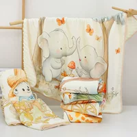 Оптовая продажа Zoubu Doudou бархатное детское одеяло, мягкое и дышащее одеяло с рисунком «четыре сезона», одеяло с кондиционером, детское одеяло для детского сада