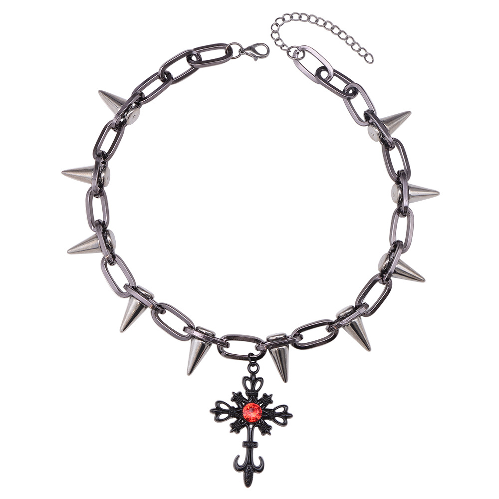 Vacation Classic Style Cross Heart Shape Alloy Choker Wholesale display picture 12