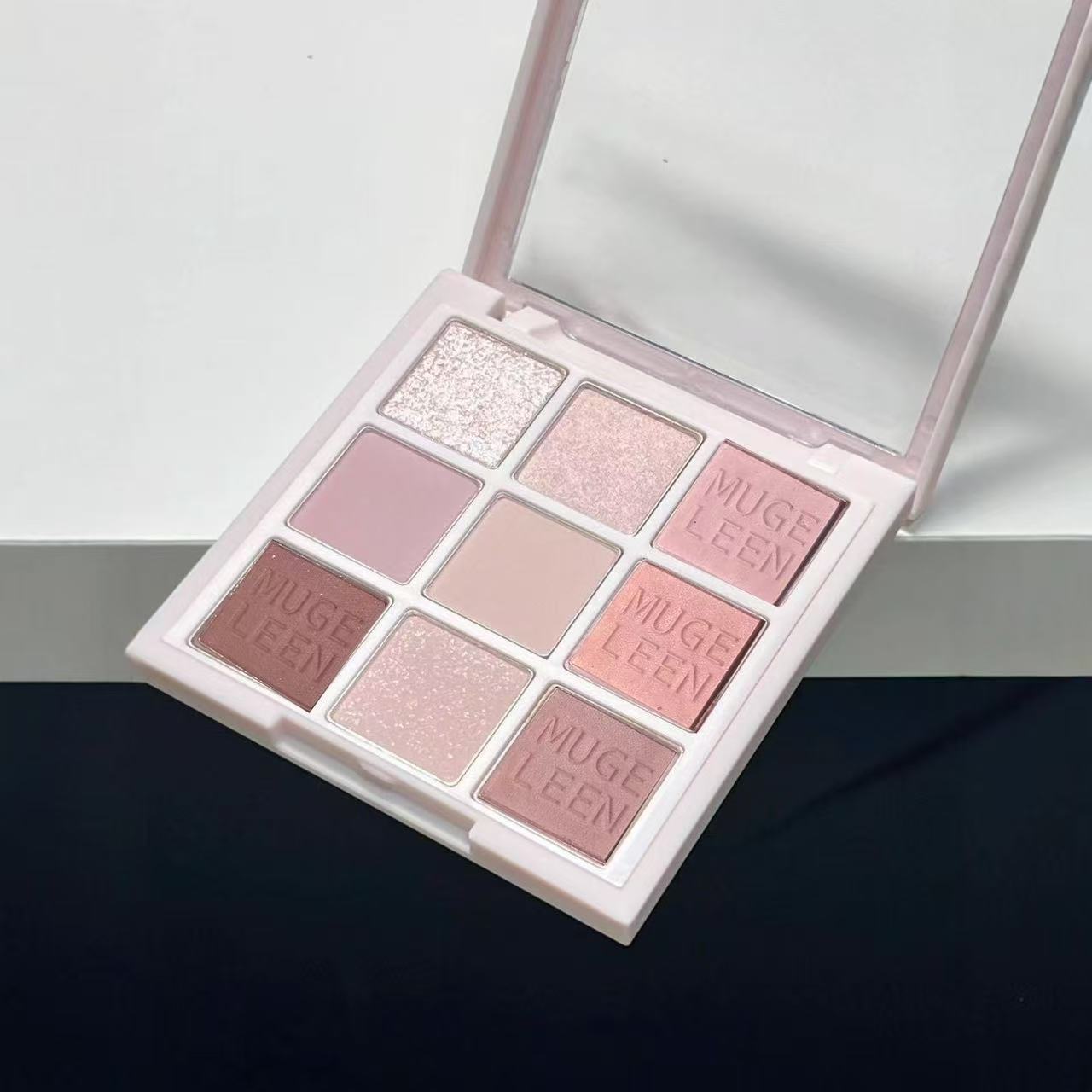 Influencer-Approved Nine-Pan Eyeshadow Palette, Matte Milk Tea and Earthy Nude Colors, Natural Daily Use, Waterproof, Beginner-Friendly, in Stock, Pearlescent