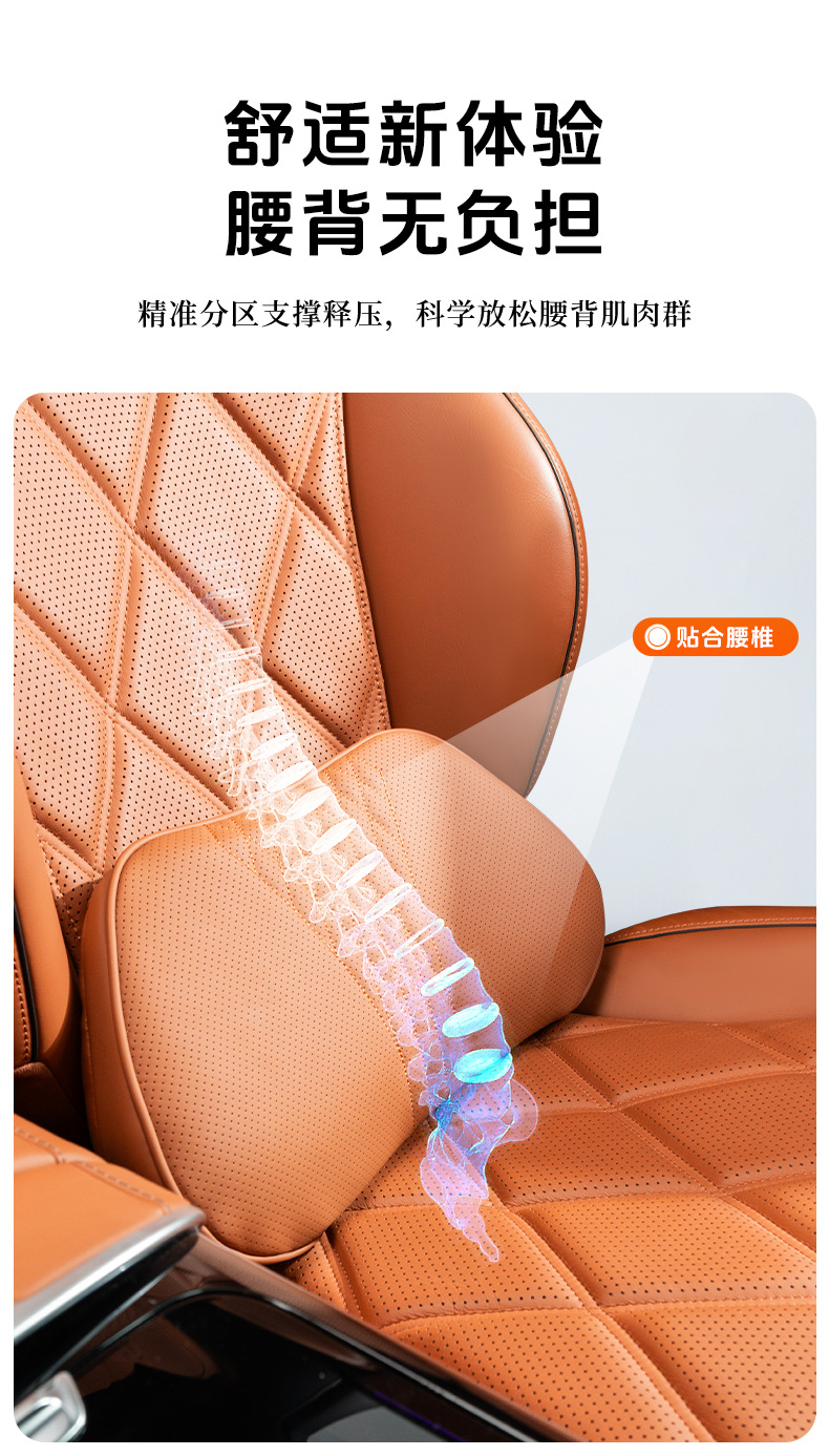 Summer Breathable Memory Foam Car Headrest Lumbar Advanced Sense Car Seat Pillow Car Leather Neck Pillow