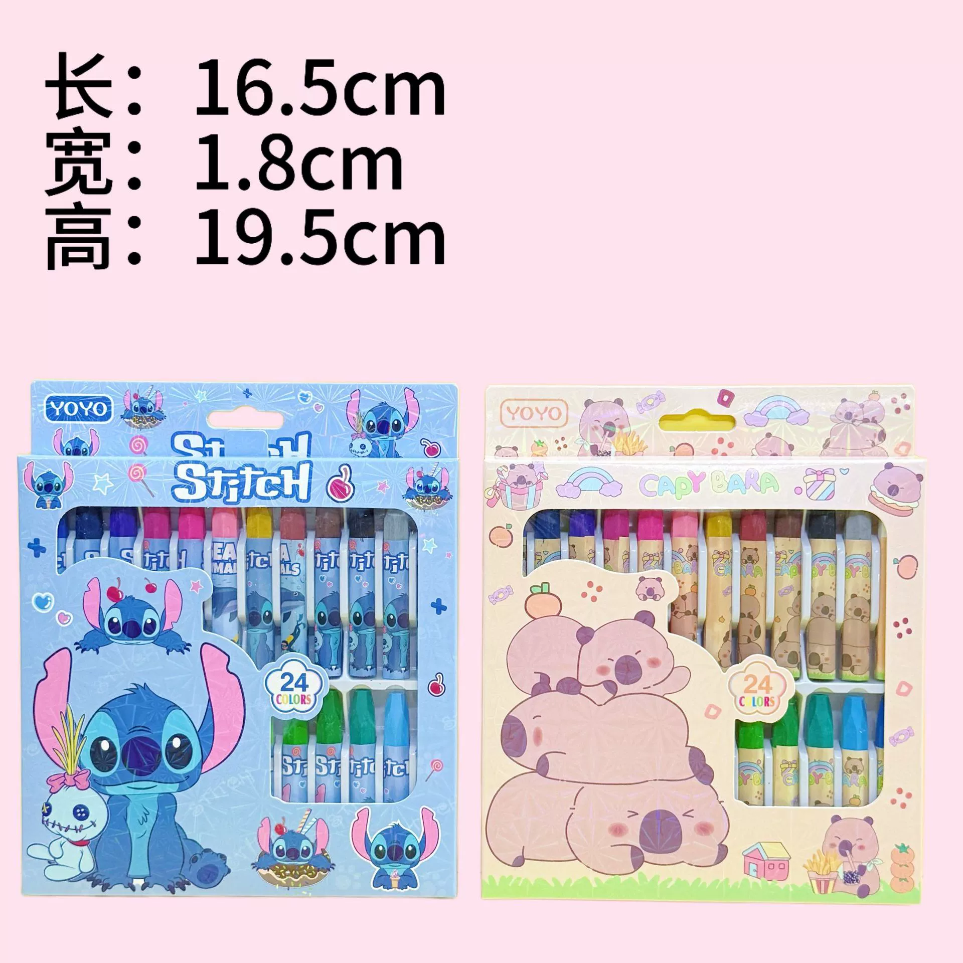 Sanrio, раскрашенный масляный пастель, цветные карандаши для учащихся, 24 цвета