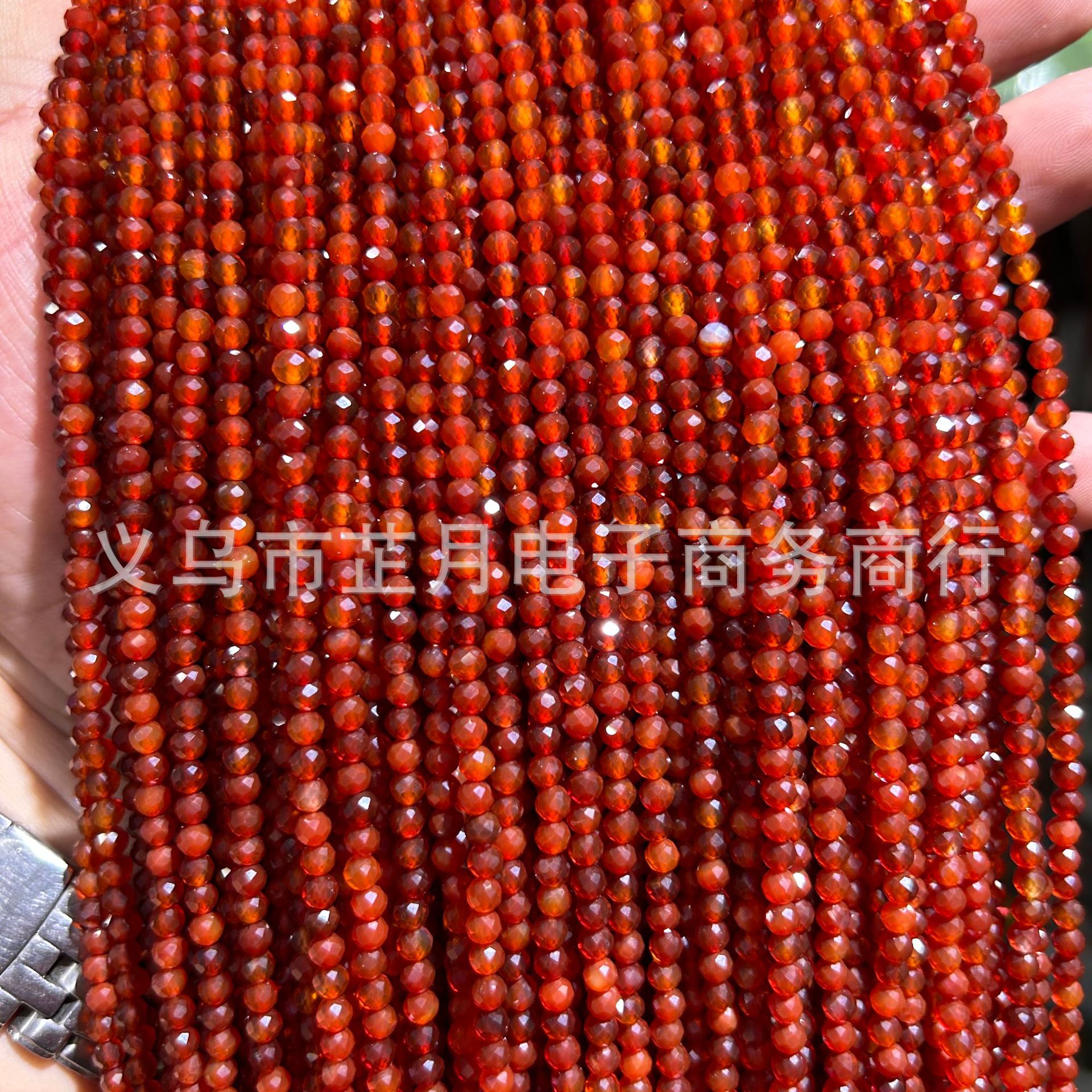 Pequeñas cuentas 2mm3mm4mm facetas todo tipo de ágata Cristal de piedra natural granos sueltos DIY joyería pulsera collar