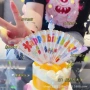 儿童小丑布置快乐蜡烛
