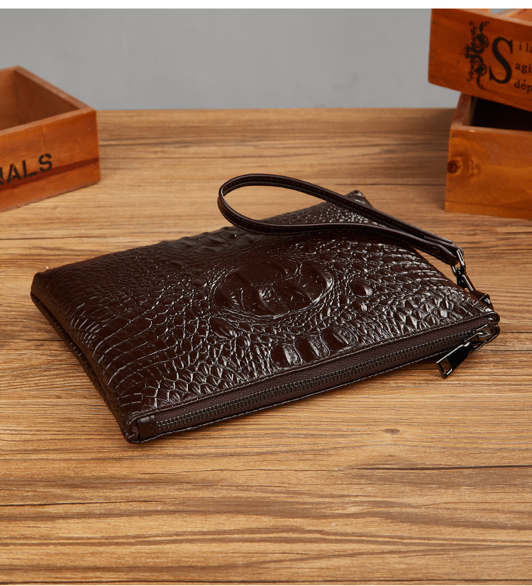 2025 Nei Krokodil Aktentasch fir Männer - Héichqualitativ PU Lieder Clutch Tasch, Moud Grousskapazitéit Organizer Tasch, Trendy Handtasch fir jonk Professioneller_voghion.com