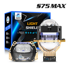 新款 方形透镜双直射激光效果3寸LED双光透镜LED大灯汽车改装升级