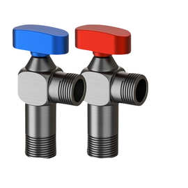 黄铜球芯角阀大流量全开三角阀热水器专用控制阀4分角阀一进一出