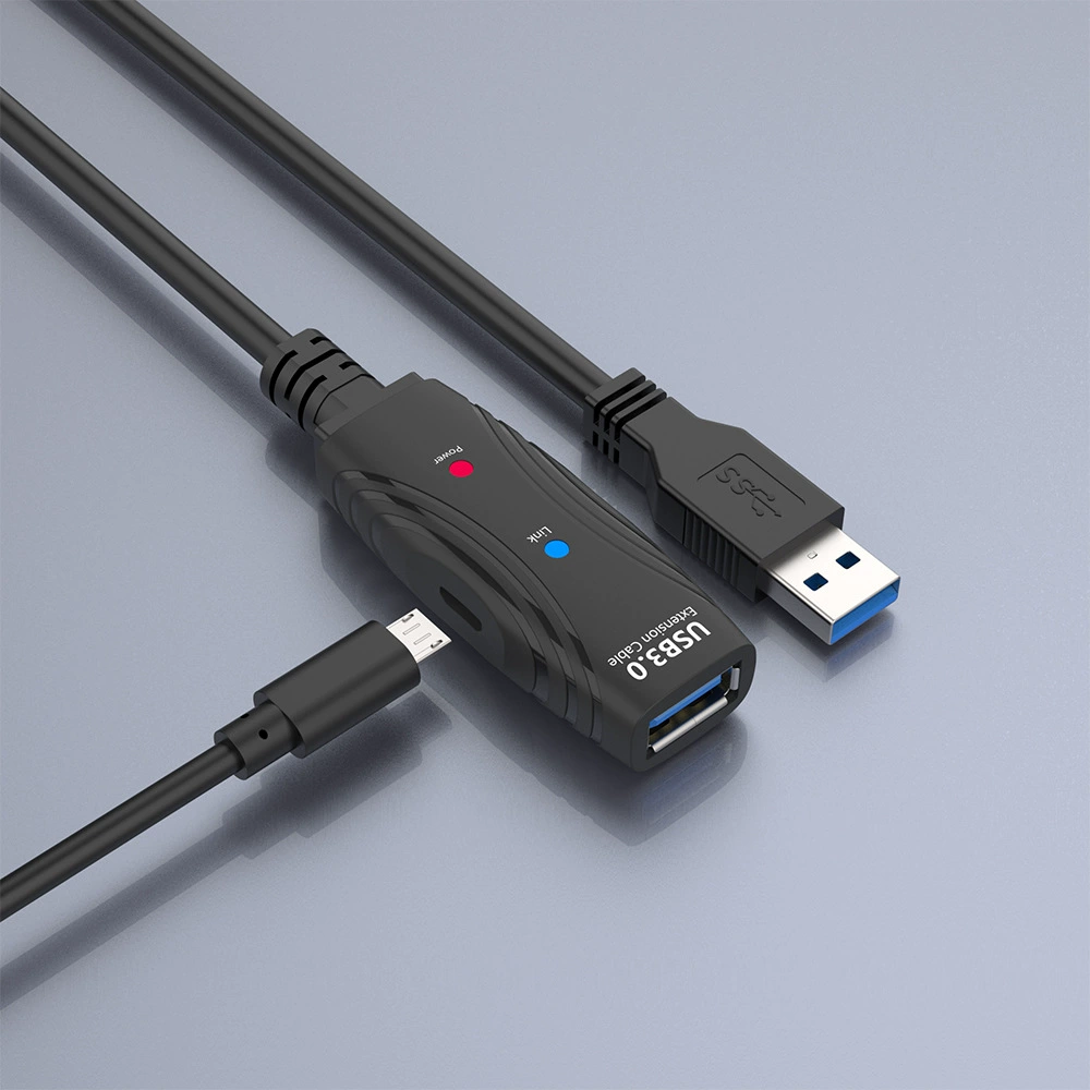 Удлинительный кабель USB3.0 с усилителем сигнала приемного устройства для расширенной линии, общий подключение к принтеру мониторингу