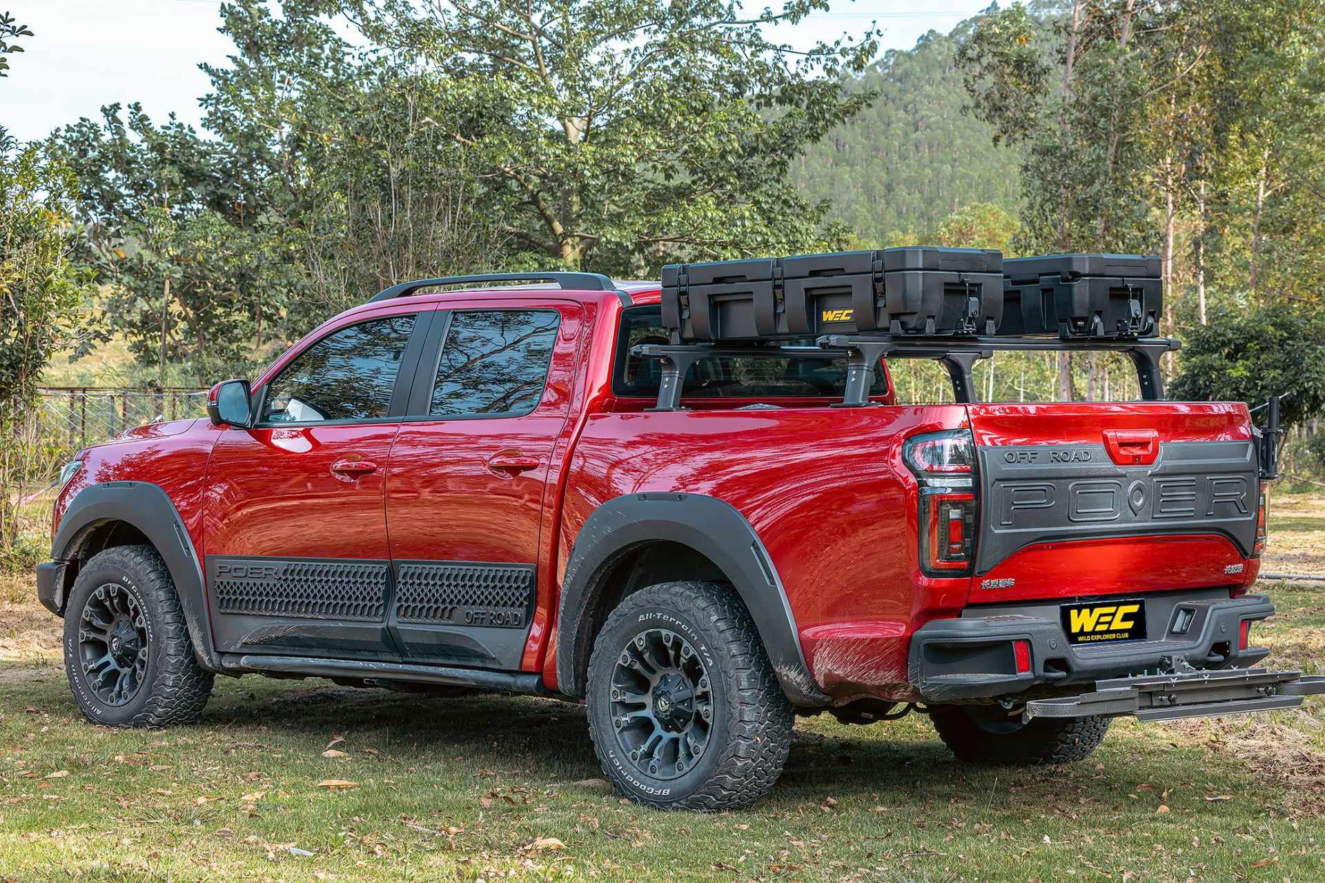 WEC equipment box, roof luggage box, outdoor tactical box, off-road modification, camping universal storage box, organizer box