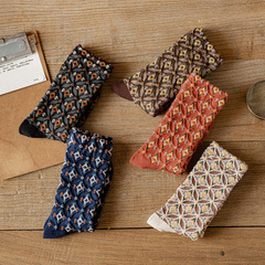 新款菱格款堆堆襪 地攤韓版潮流網紅棉質百搭中筒襪諸暨廠家批發