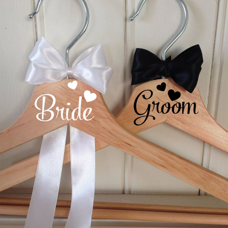 Brup Bride/Groom Hanger Sticker Wedding Dress Hanger Decoration Sticker Br-Uv4921C