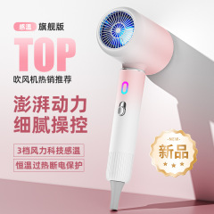 新款跨境便携吹风机蓝光恒温护发家用电吹风学生宿舍大风力吹风筒