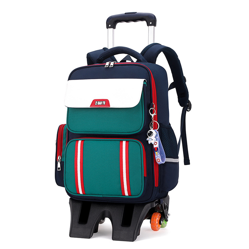 Mochila escolar de tirón de pescado natural para estudiantes de primaria de 1 a 5 años, niños y niñas, explosiones transfronterizas ligeras a prueba de salpicaduras