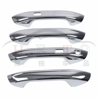 Suitable for 21-25 Volkswagen Golf 8 Modified Id.3 Special Exterior Door Handle Protection Bright Cover Patch (Portal Wrist) - 21-25-golf-8id3-left-hand-drive-handle4-abs-electroplating-ht06