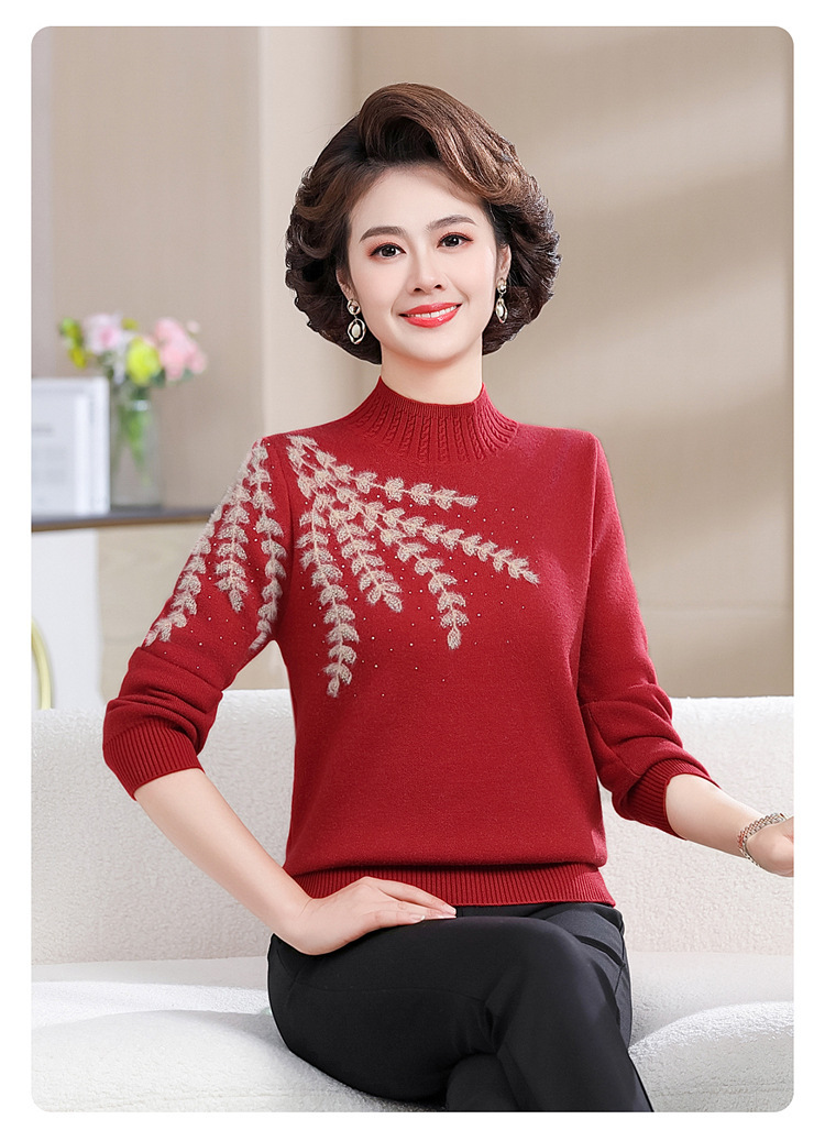 E5911 790K ÁO LEN NỮ TAIRYA MÙA XUÂN THU ĐÔNG TRUNG NIÊN DÀY ẤM THỜI TRANG NỮ G02 SẢN PHẨM MỚI