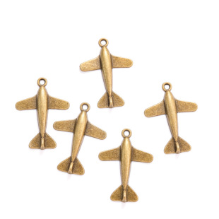 diy vintage alloy jewelry accessories double-sided aircraft accessories jewelry accessories pendant Yiwu factory direct sales 9896