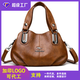 Foreign Trade Hot-Selling Handbags, High-End European and American Style Middle-Aged Mothers' Bags, Multi-Layer Large-Capacity Shoulder Bags, Cross-Border Wholesale