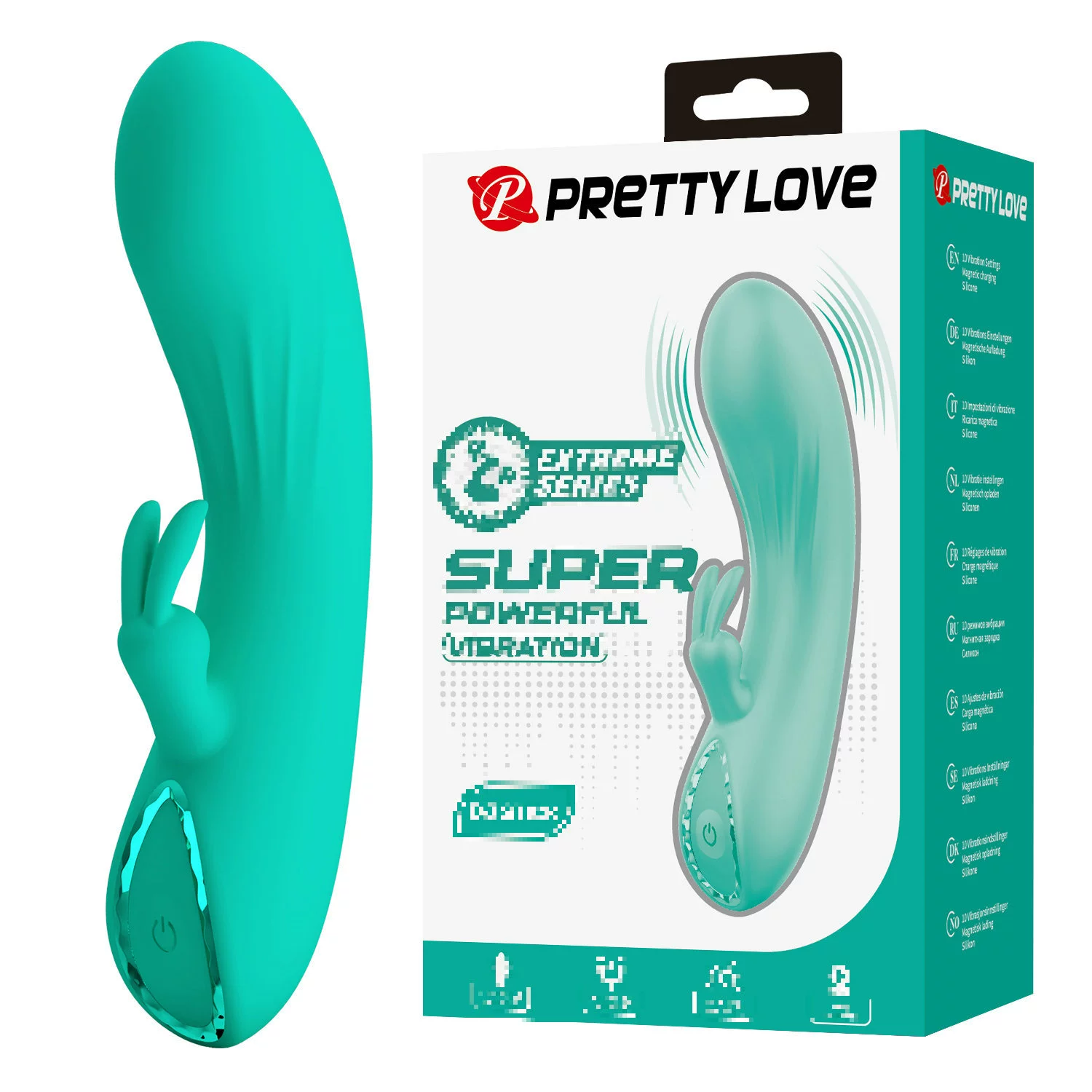 Baile Piti для женщин с 10-диапазонным вибраторным стержнем силиконовый полупрозрачный ABS после блокировки 500079