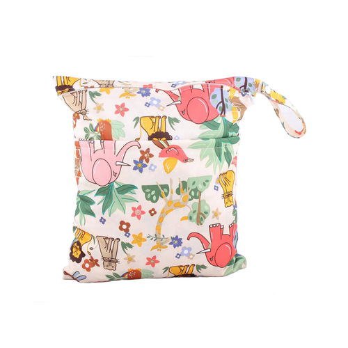 SGS-certified Baby Outdoor Double Zipper Printed Diaper Bag - Storage Bag, Numbers 1 to 36