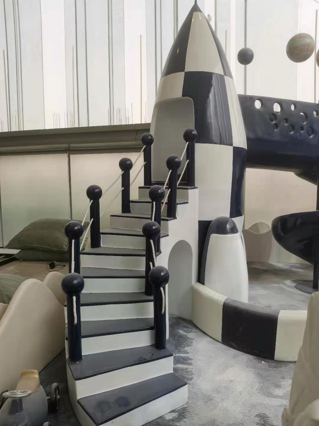 儿童滑梯 GRP造型墙 玻璃钢接待台 展示台 FRP外立面异形墙 餐车