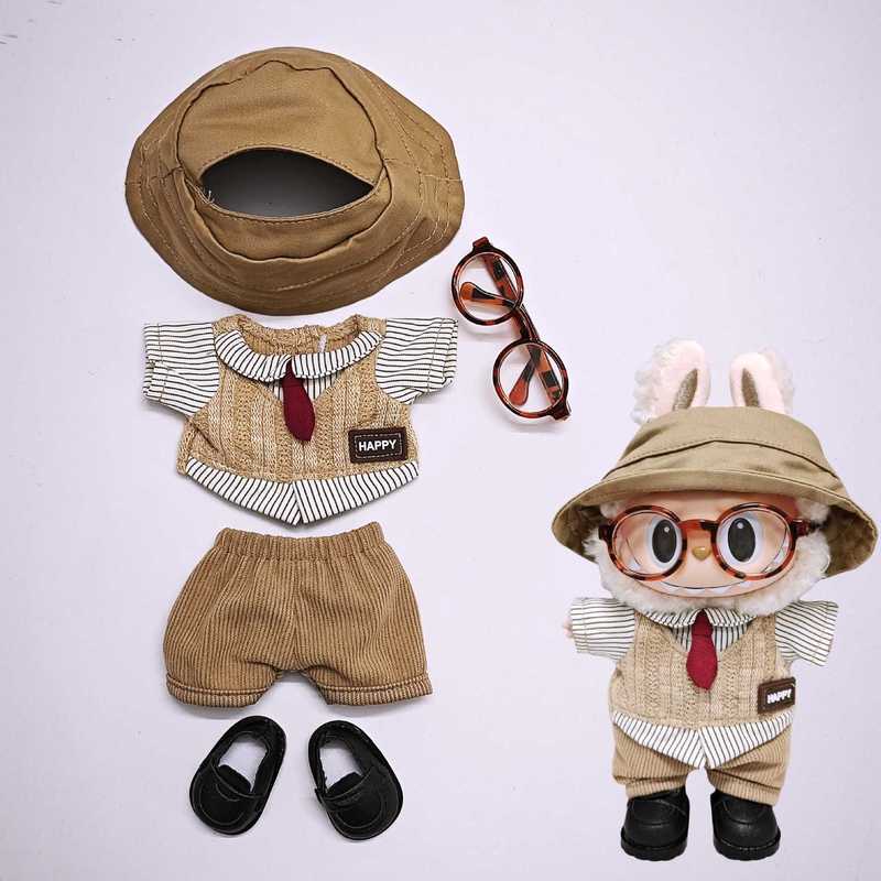 ラブブベビー服 1/2/3 世代 15cm17cm ラブブ服 ヘッドフォン カメラセット labubuv3 ベビー|undefined