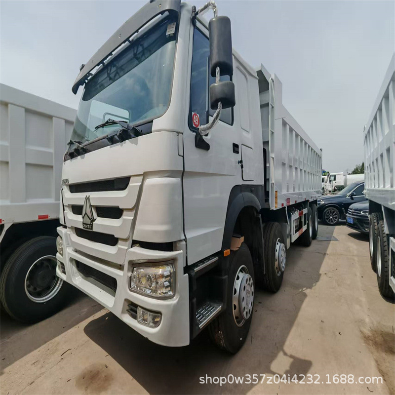 跨境371马力自卸卡车 重渣土运输车前四后八375马力大货车翻斗车