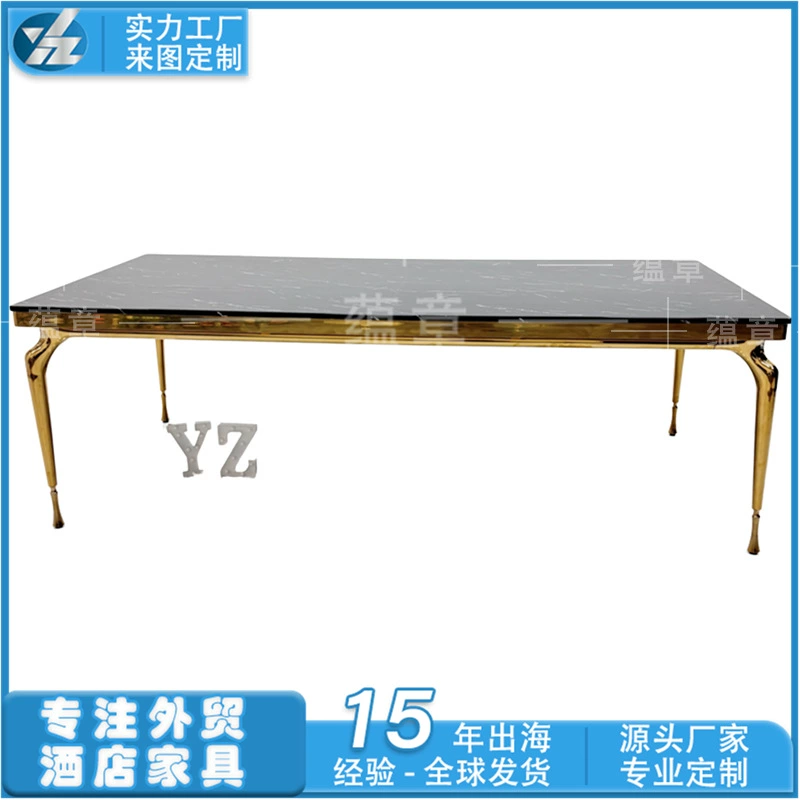 2025 новый стиль роскошная мебель для ресторана итальянский большой мраморный искусственный ламинат обеденный стол разборка и сборка