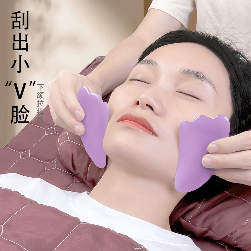 Facial Triangle Massager, Scraping Massage Board, Full Body Meridian Detoxification, Professional Beauty Salon Lifting Tool