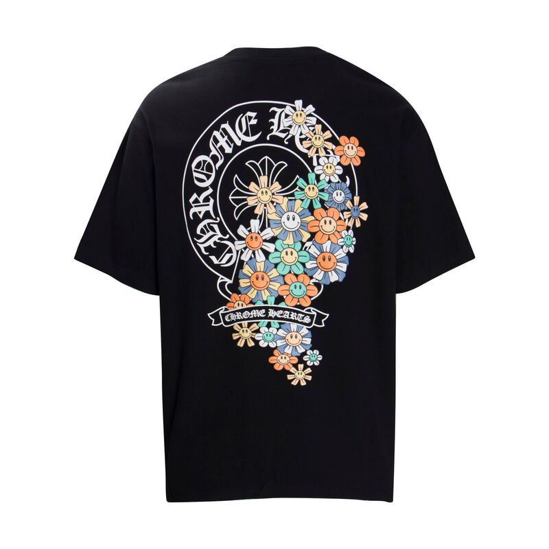 クロムハーツ カラークロスプリント半袖Tシャツ 男女兼用 25クロスボーダー 正規版|undefined