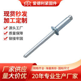 厂家供应全铁沉头开口铆钉 半圆头拉钉 抽芯铆钉 拉钉加工