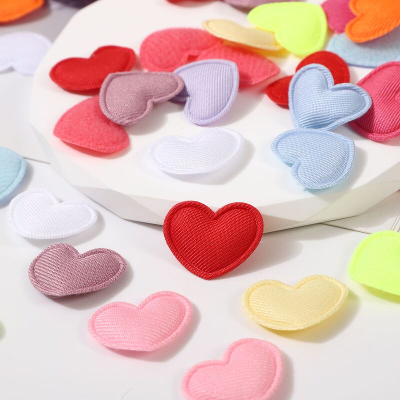 2.5cm Macaron Fabric Star Heart Embossed Cloth Stickers Handmade DIY Support Fan Hand Account Decorative Jewelry Accessories